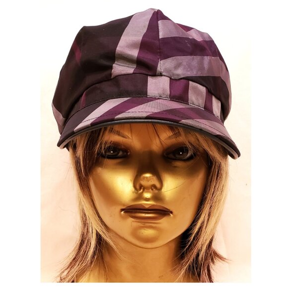 Burberry Women's Hat Size-M Multicolor Burberry Check 100%Polyester